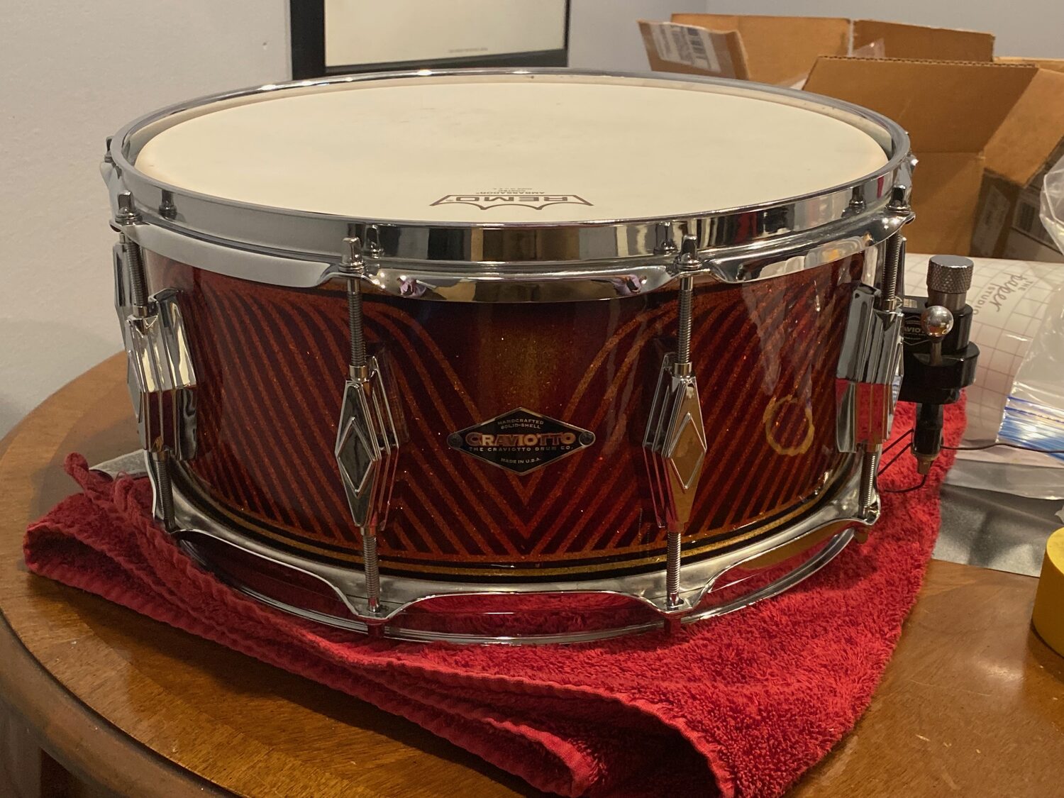 Craviotto maple snare front