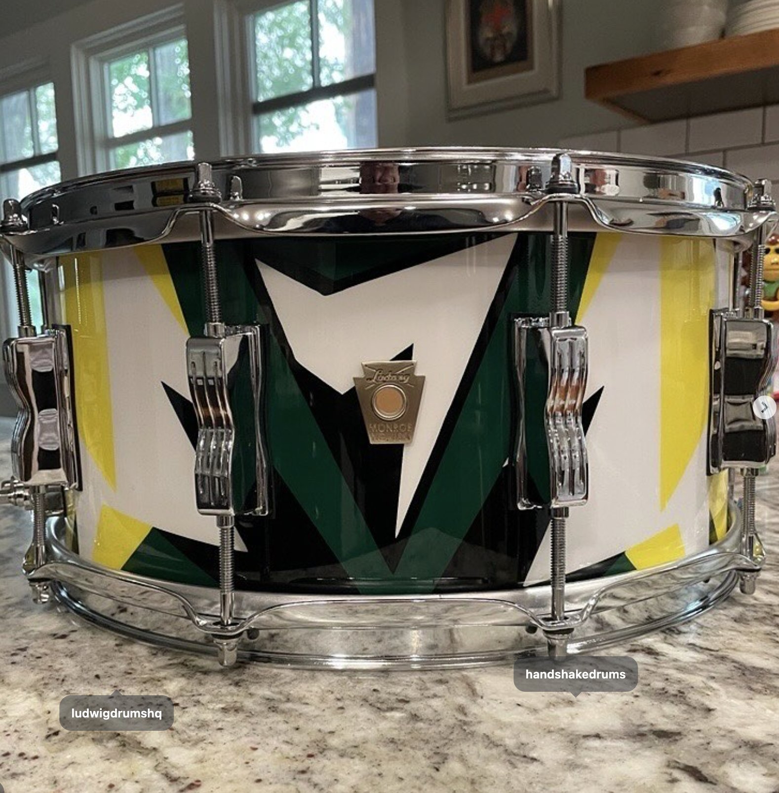 Tinker Hatfield Ludwig snare — Air Jordan 7 sole, Oregon Ducks pantone match